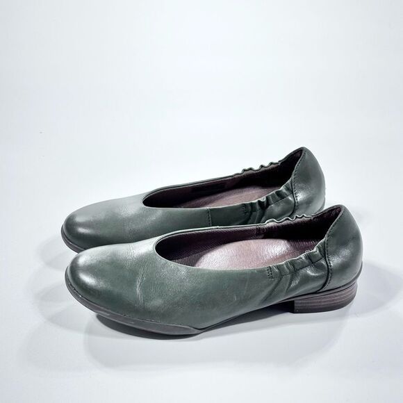 Dansko olive green Kira flats with small heel 37 - Picture 2 of 10
